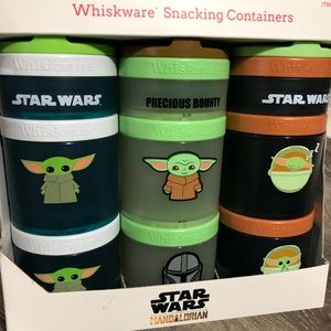 Mandalorian Grogu Whiskware Snacking Containers Set of 3 NIB Star Wars